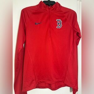 MLB Nike Dri-Fit Boston Red Sox zip up pullover/ sweatshirt. Sz.S